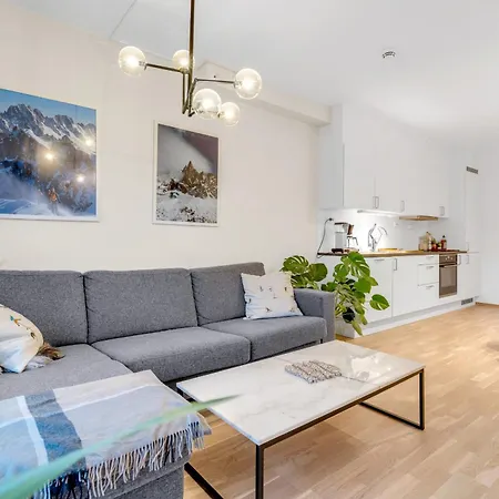 Moderne Sentral Toppleilighet Med Utsikt Til Fjellheisen Og Tromsdalstind * トロムソ